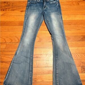 Chic Blue Flare Jeans for Women